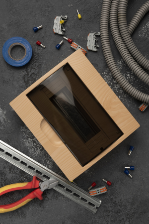 Щит распределительный навесной ЩРН-П-10 светлое дерево IP41 EKF PROxima