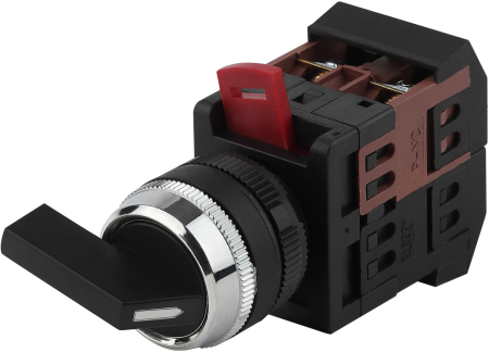 ЭРА Переключатель АLС-22 черн.длин.рукоят.2 фикс.полож. I-O 1з+1р